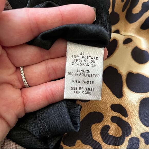 Vintage Cache Ruched Leopard Mini Dress 4 - Picture 8 of 8